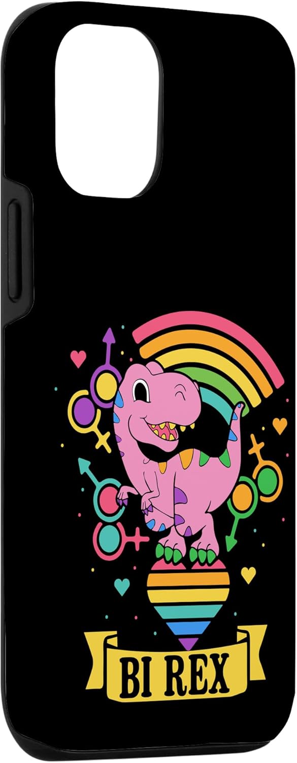 iPhone 14 Pro Bi Rex – Funda de orgullo bisexual de dinosaurio Dino T Rex