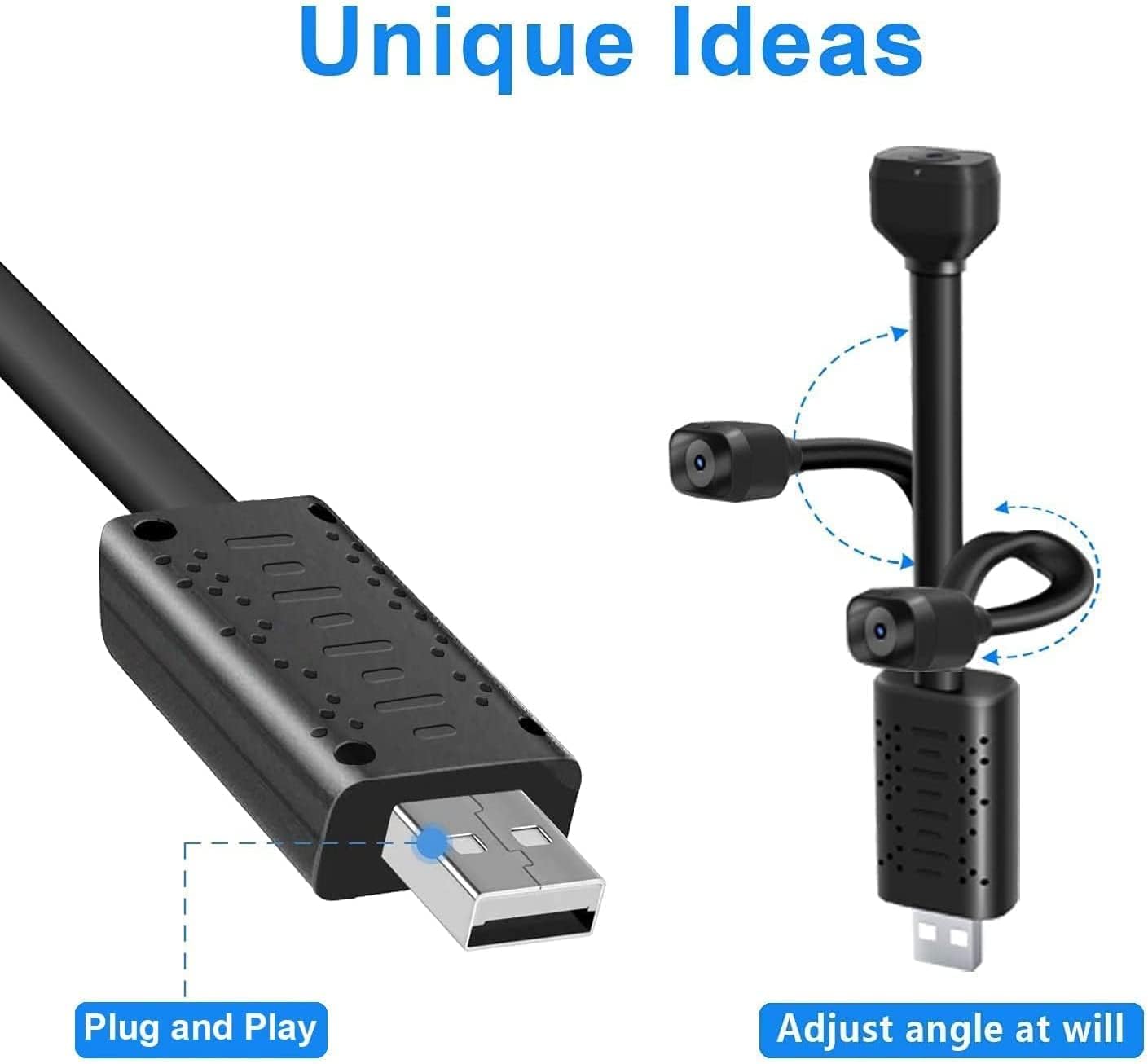Cámara inalámbrica USB más pequeña, cámara de seguridad WiFi HD1080P para exterioresinteriores, cámara USB portátil, monitor de bebé con visión