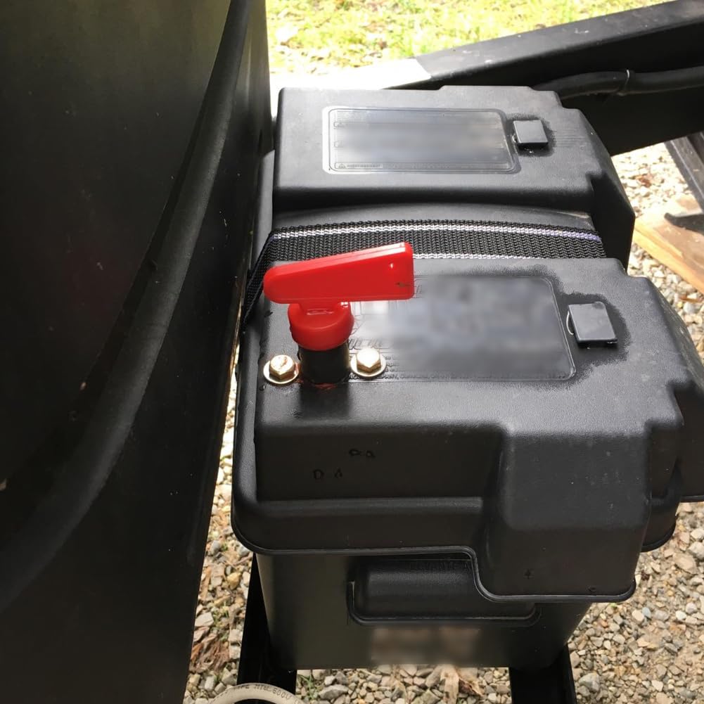 Ampper Kit de interruptor de desconexión de batería, interruptor de batería maestro de apagado de energía para automóviles marinos, barcos,