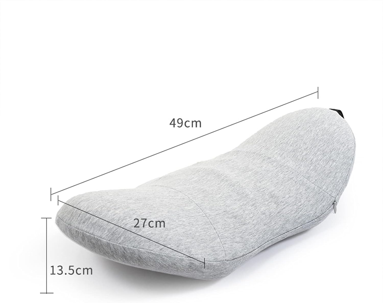 SIQITECHNO Almohada lumbar de espuma viscoelástica para dormir, almohada de apoyo lumbar para cama, almohada de alivio del dolor de espalda baja,