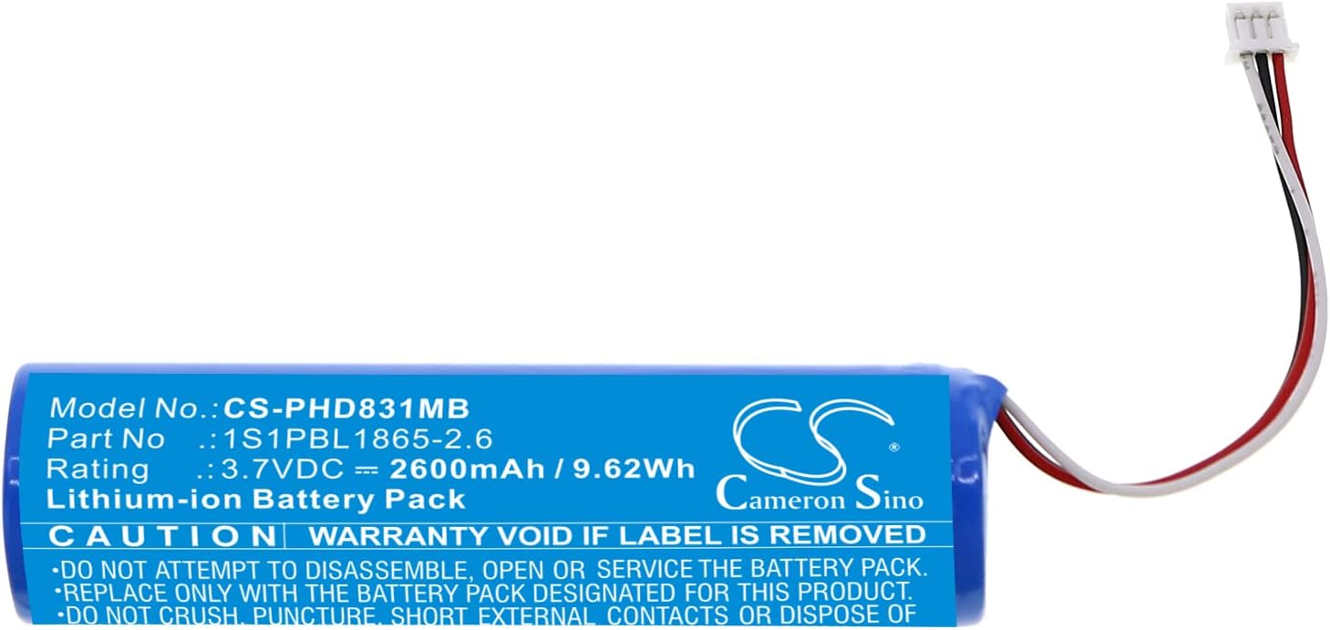 Compatible con batería para ph-ps 1S1PBL1865-2.6, Avent SCD831, Avent SCD83126, Avent SCD833, Avent SCD83326, Avent SCD835, Avent SCD83526 (2600mAh)