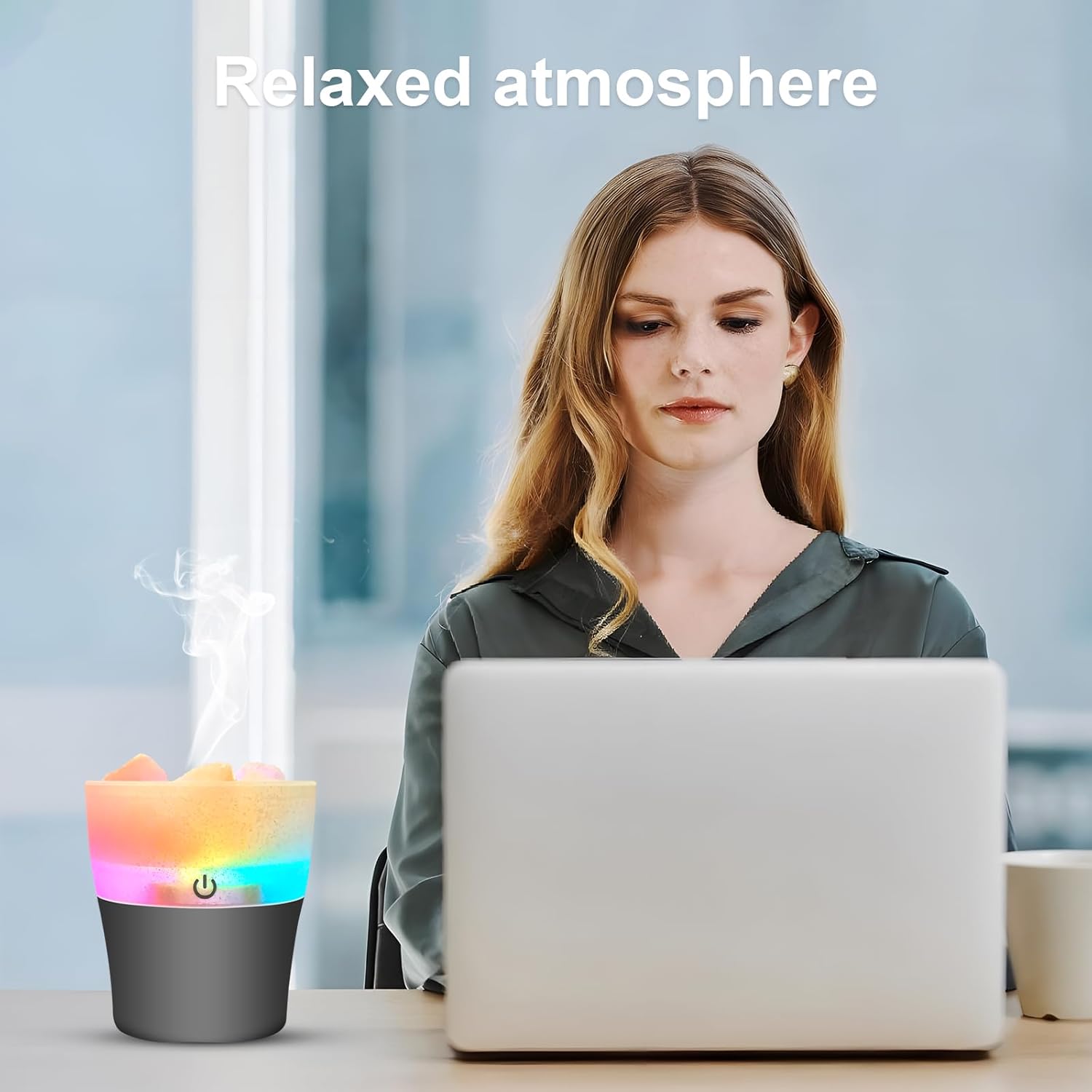Humidificador pequeño portátil – Mini humidificadores de niebla fría, humidificador personal de escritorio USB para dormitorio, bebé, hogar,