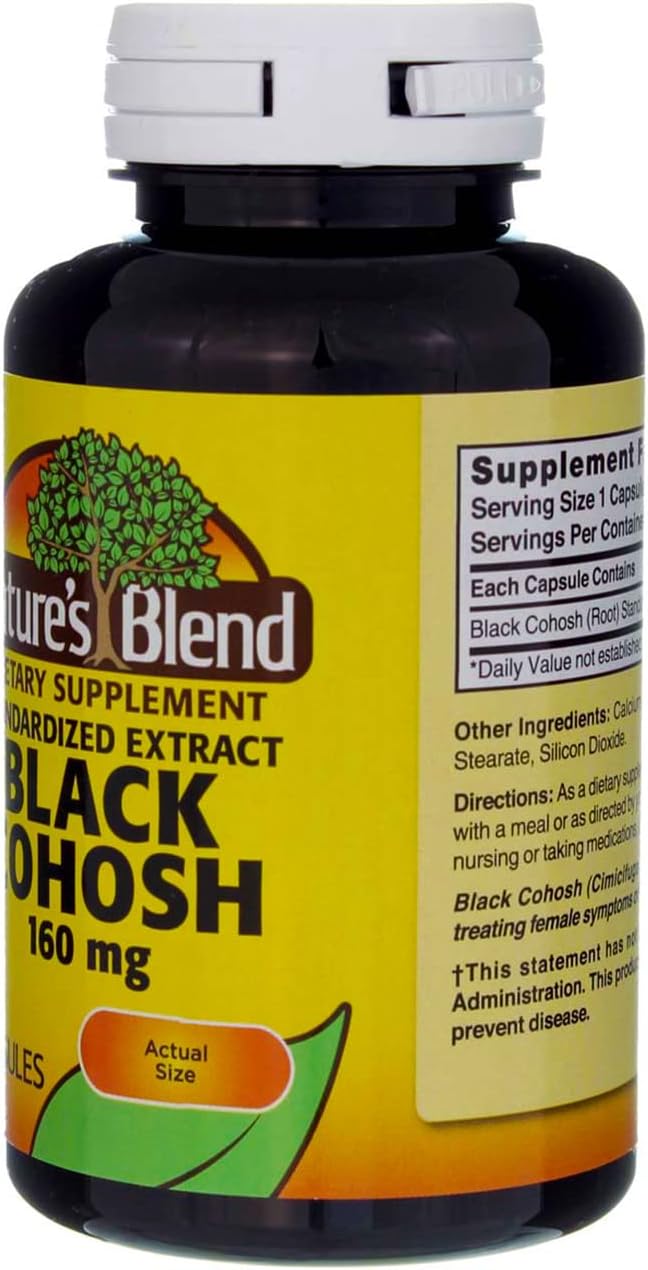 Nature’s Blend Negro Cohosh CP 160MG 120, 079854012132
