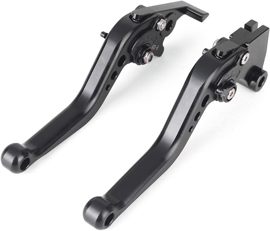 GZYF Palancas de embrague de freno cortas ajustables para Kawasaki NINJA 250R 2008 2009 2010 2011 2012  para Kawasaki Ninja 300 2013 negro
