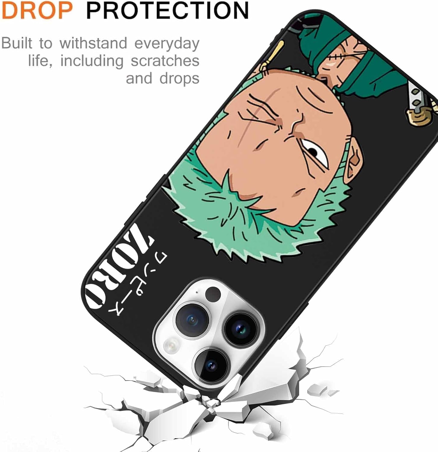 2 fundas geniales para iPhone 13 Pro Max de silicona de 6.7 pulgadas, estampado de personajes de dibujos animados de anime japonés para hombres,