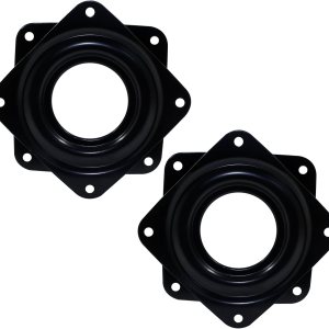 Suiwotin Juego de 2 platos giratorios cuadrados Lazy Susan de 3 pulgadas, resistentes, con rodamiento de bolas de acero, bandeja giratoria para mesa Suiwotin Juego de 2 platos giratorios cuadrados Lazy Susan de 3 pulgadas, resistentes, con rodamiento de bolas de acero, bandeja giratoria para mesa