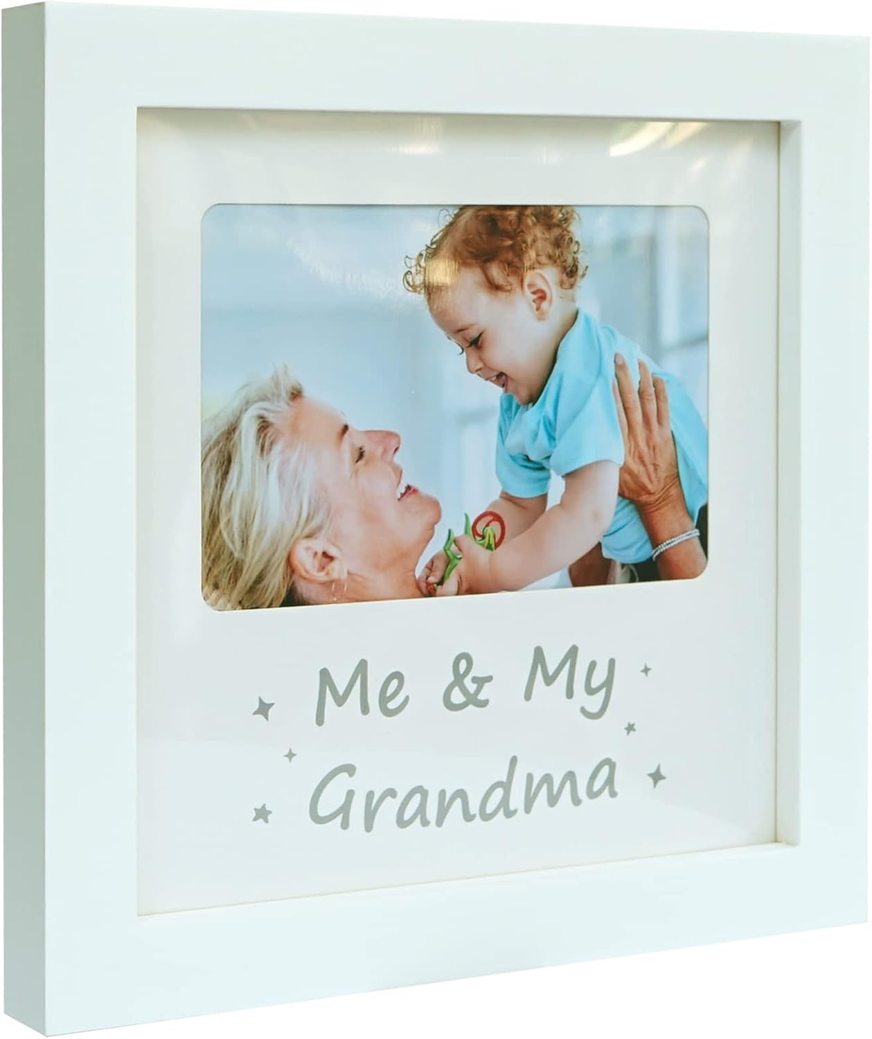 HAMUIERS Marco de fotos para abuelos y abuelos, marco de fotos de recuerdo de bebé, regalos para abuelos, decoración de guardería, marco de abuela y