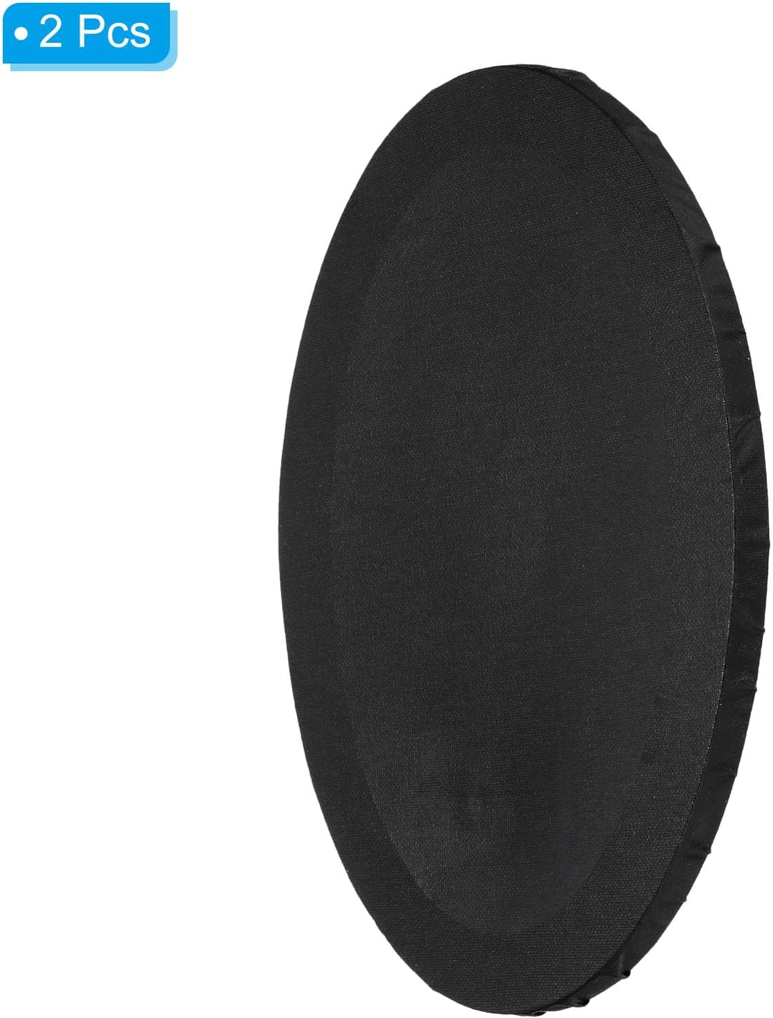 PATIKIL Tablero de lienzo ovalado de 11.8 x 7.9 pulgadas para pintar, 2 paneles estirados en blanco para óleo, acrílico en forma de círculo,