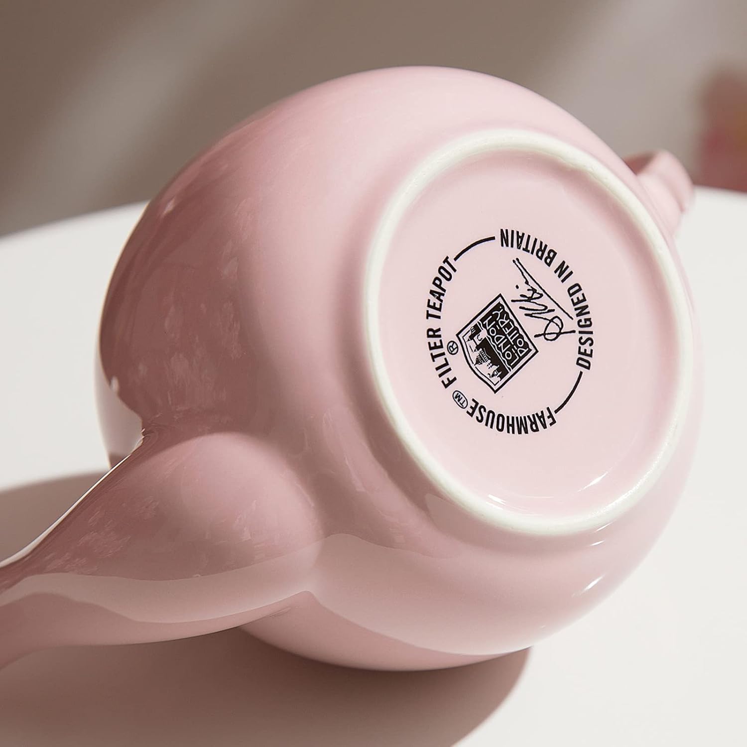 Tetera Farmhouse con infusor de cerámica, rosa Janpaese Sakura, 2 tazas (20.3 fl oz)