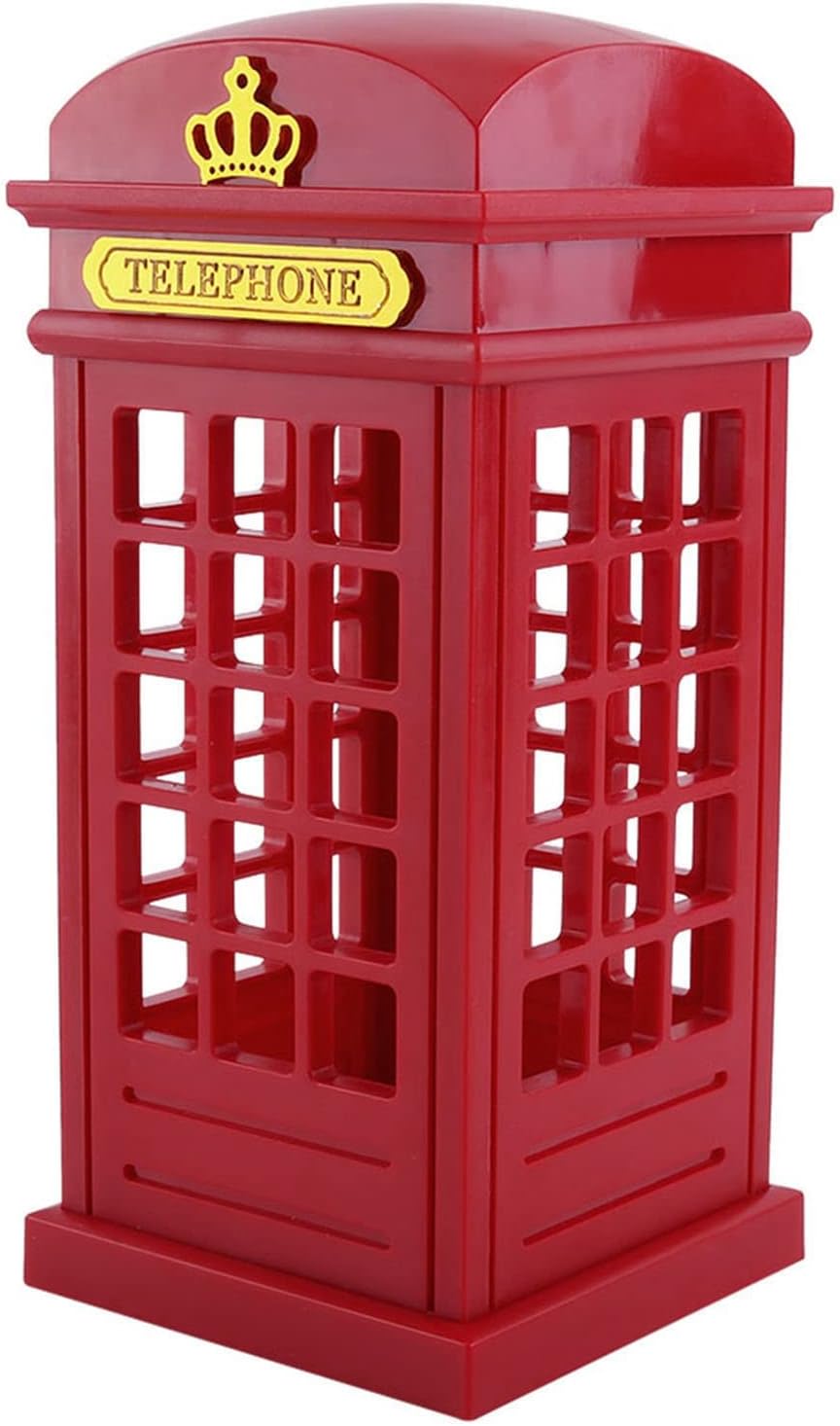 Retro Classic Teléfono Cabina Escritorio Lámpara Noche Luz Táctil Sensor Regulable Amarillo LED