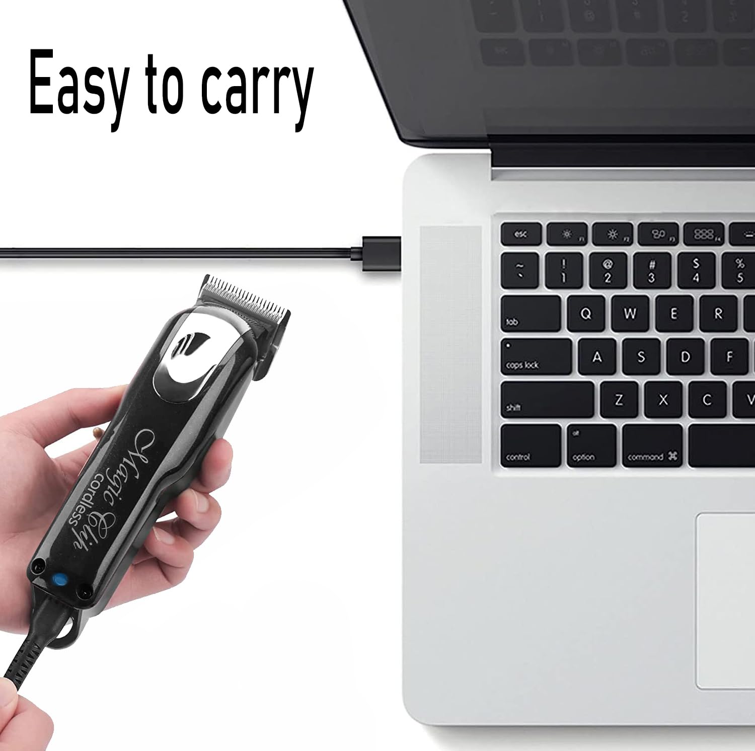 Cable de carga USB para Wahl Magic Clip Senior Sterling-4 Detailer Litio-Ion Pro Clippers, cable de carga de repuesto compatible con Wahl 8164