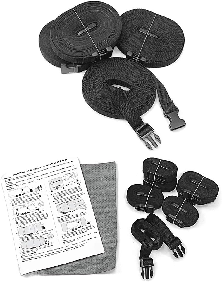 Summates – Cobertor para casa rodante color gris, beige, tela de polipropileno 4 capas 160g SSFS, se adapta a la mayoría de tamaños