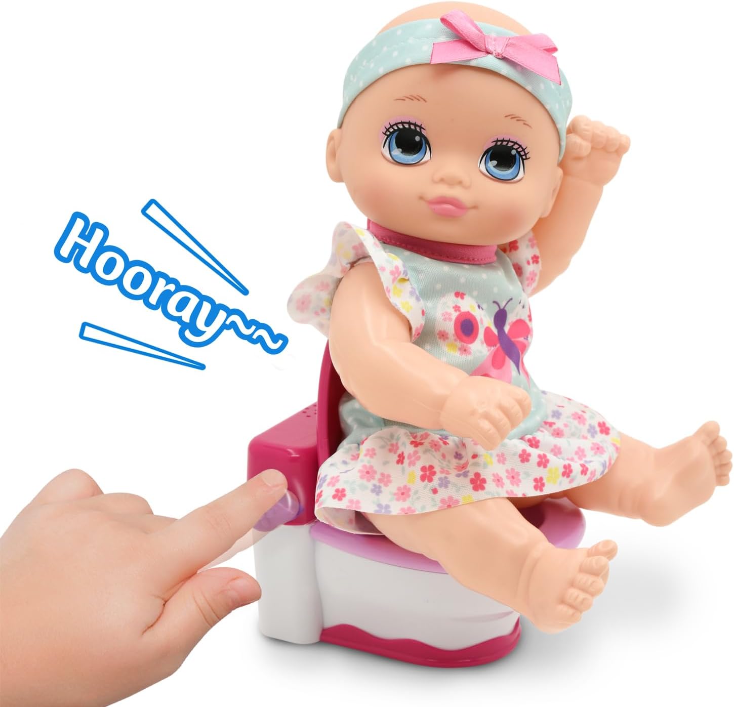 New Adventures – Little Darlings – It’s My Potty Muñeca de 10 pulgadas con silla para orinal (3518)