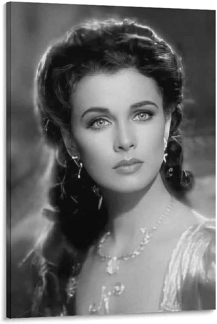 Vivien Leigh – Póster conmemorativo de actriz de cine famosa, 30 regalos, lienzo de pintura, arte de pared, impresiones de cuadros decorativos,
