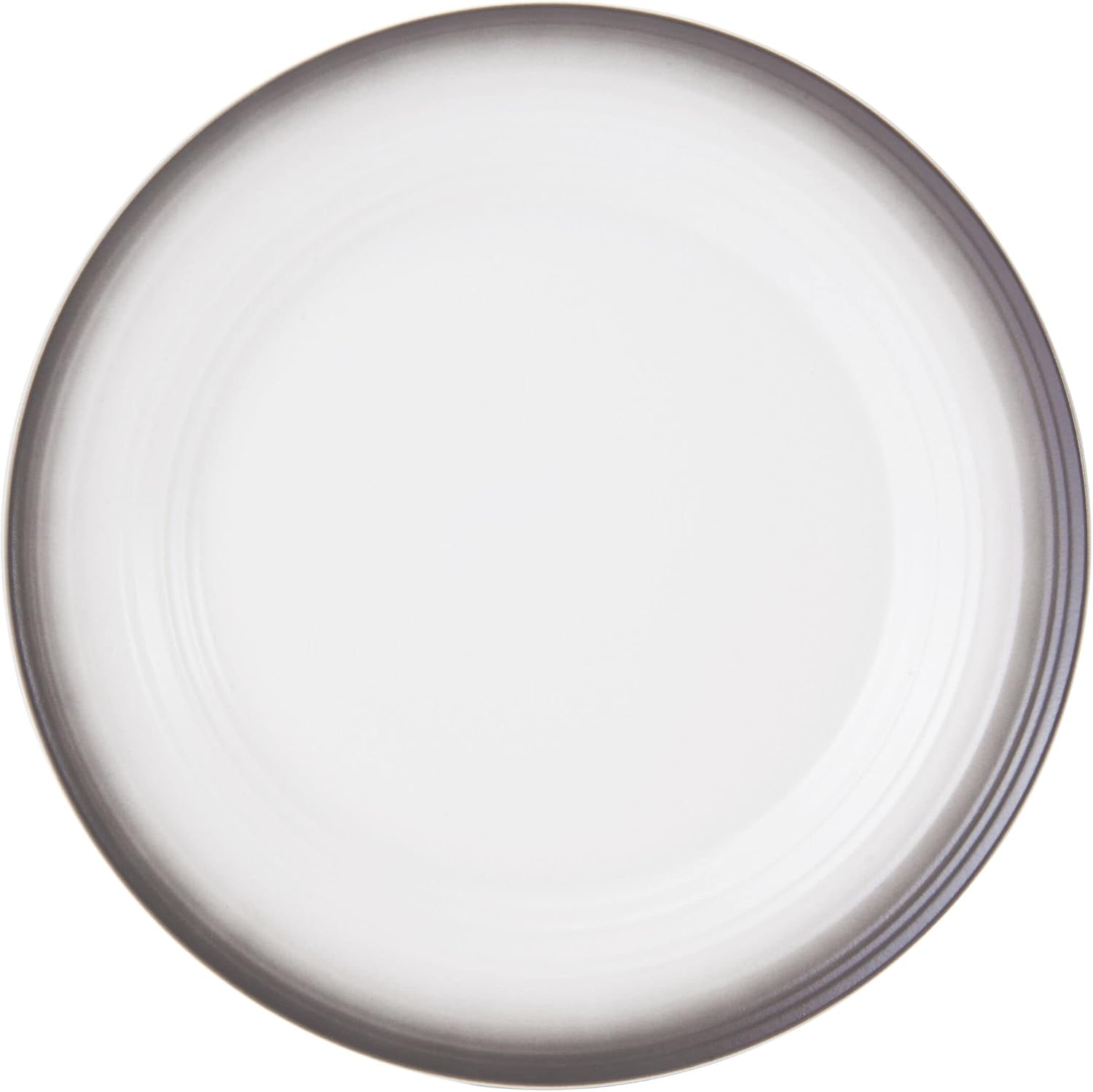 Mikasa Swirl White – Juego de 4 piezas, servicio para 1, con bandas de moca ombré
