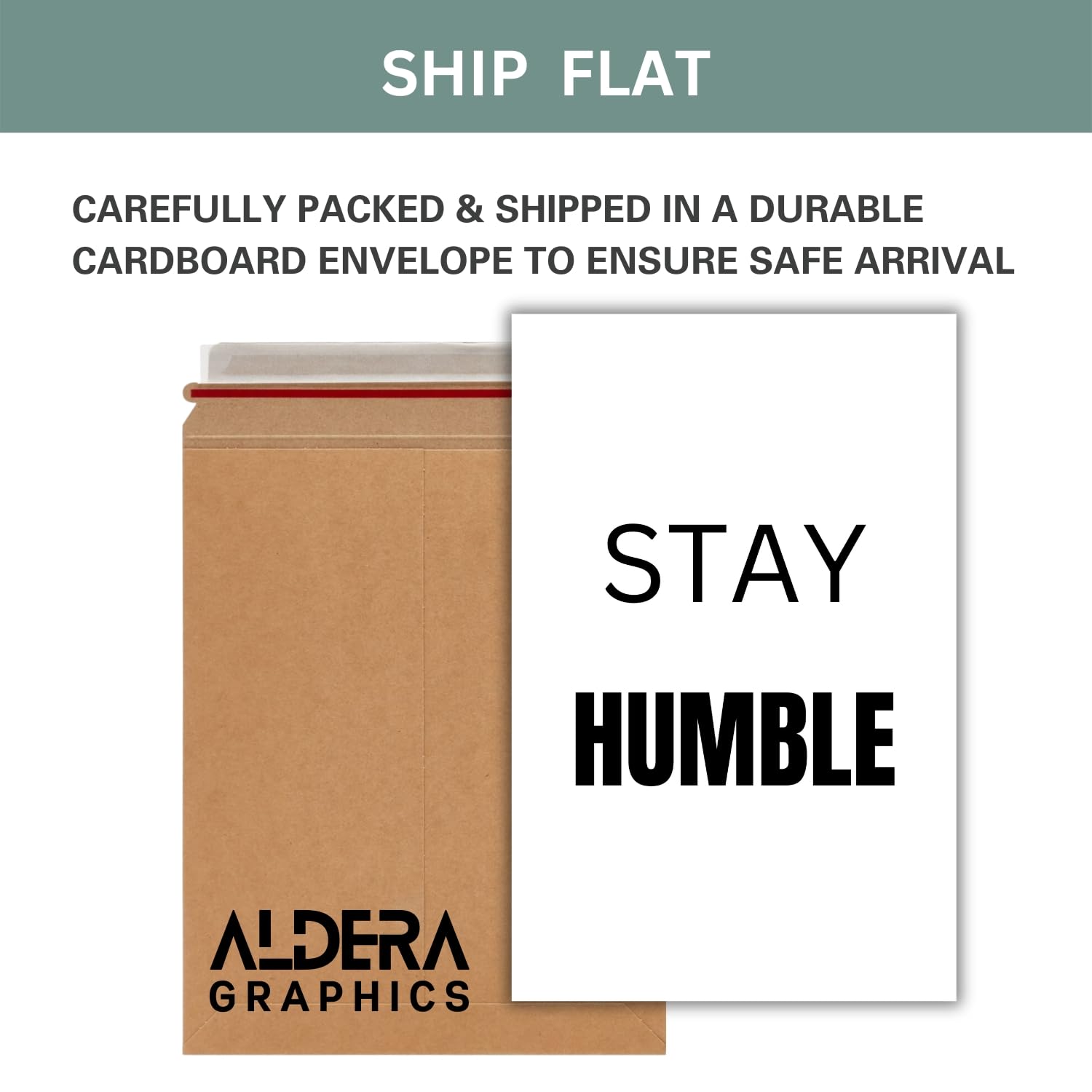 Inspirational Quote Art Painting, Work Hard, Dream Big, Stay Humble, Be You Art Print Set of 6 – Motivational Phrases Posters for Office or Living