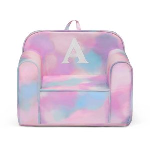 Delta Children Silla Cozee personalizada con monograma, personalizable con la letra A, silla de espuma para niños de 18 meses en adelante, teñido Delta Children Silla Cozee personalizada con monograma, personalizable con la letra A, silla de espuma para niños de 18 meses en adelante, teñido