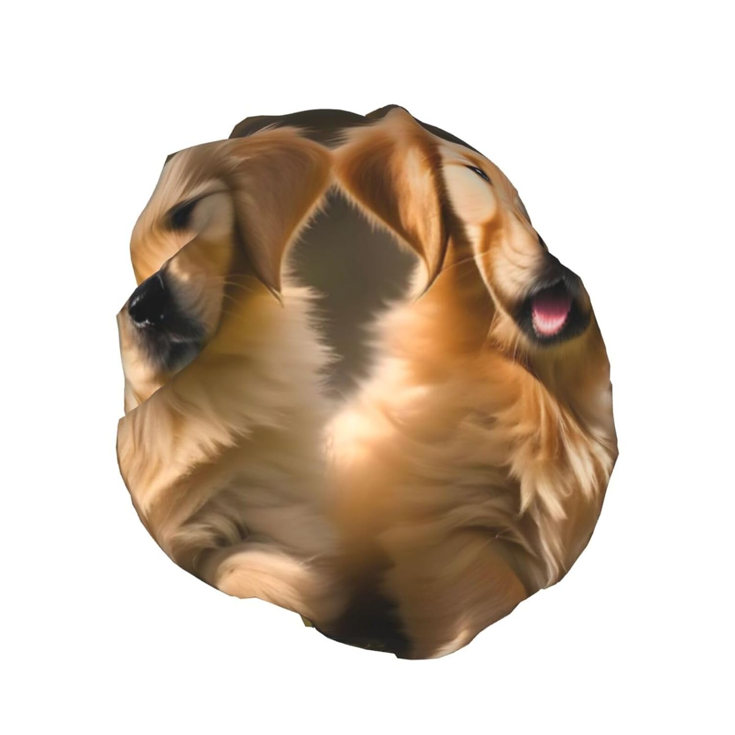 Golden Retriever – Gorro de ducha reutilizable para mujer, doble capa impermeable, gorro de baño de secado rápido