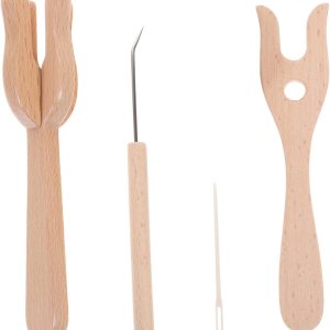 KONTONTY Juego de herramientas de madera para tejer, tenedor de madera, herramientas de tejer, tenedor de ganchillo, herramientas de tejer, juego de KONTONTY Juego de herramientas de madera para tejer, tenedor de madera, herramientas de tejer, tenedor de ganchillo, herramientas de tejer, juego de