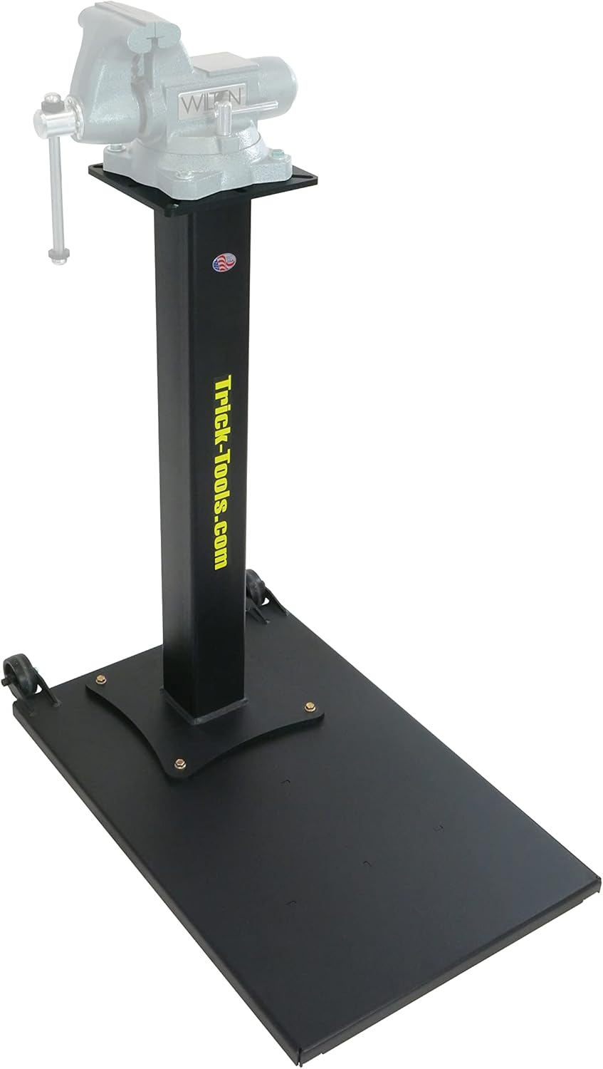 Trick-Tools Versa-Mount – Pedestal de piso de tornillo de banco y amoladora, fabricado en los Estados Unidos