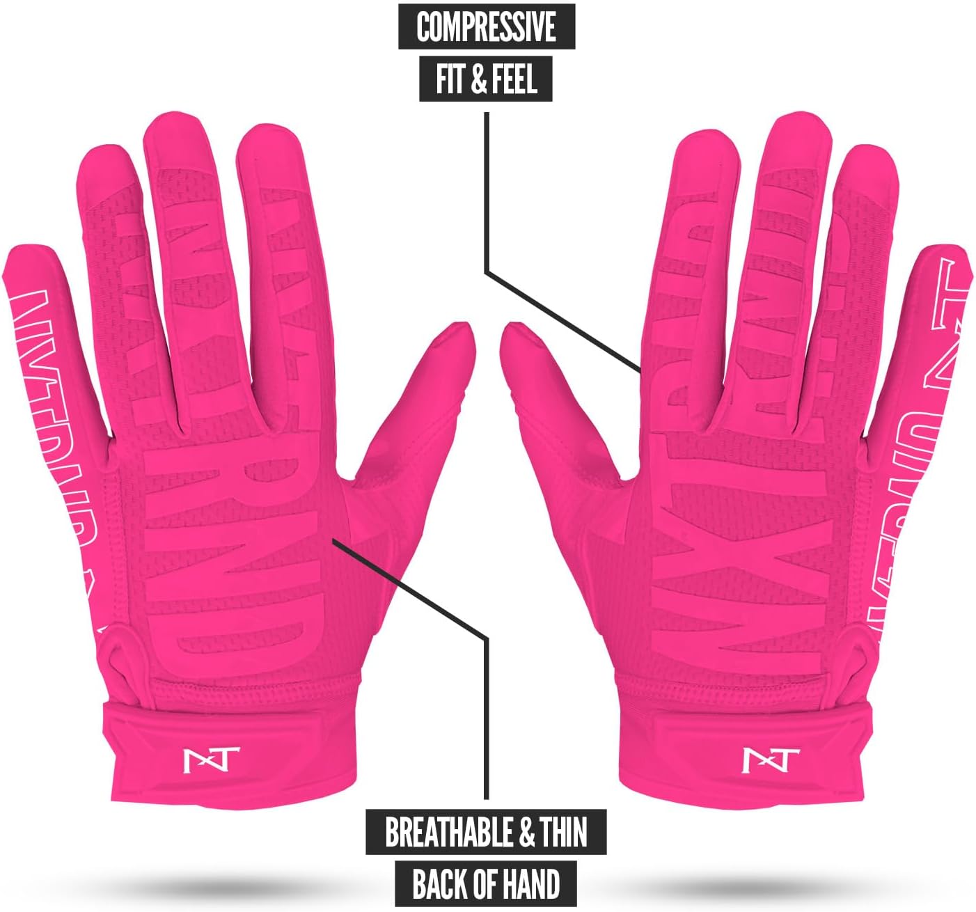Nxtrnd G2 Pro Football Gloves, Men’s Ultra Sticky Elite Receiver Gloves