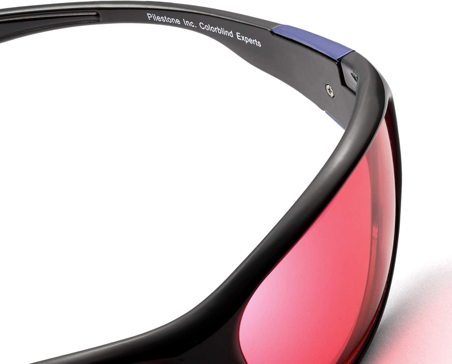 Pilestone TP-016 Lens D Color Blind Gafas estilo deportivo para uso en interiores y exteriores de ceguera roja mediafuerte, Negro –