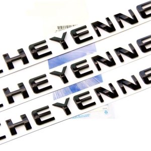 Yoaoo 3x OEM Black Cheyenne Nameplate Emblems Badge for Silverado Shiny 3D New Yoaoo 3x OEM Black Cheyenne Nameplate Emblems Badge for Silverado Shiny 3D New