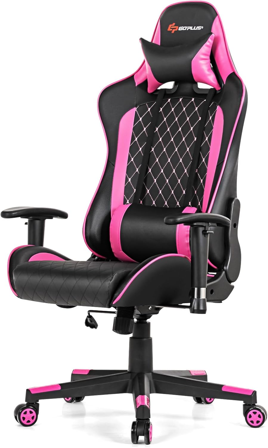 Silla de juegos  Silla ergonómica reclinable con soporte lumbar de masaje, silla de computadora de piel sintética para jugadores de oficina y hogar,