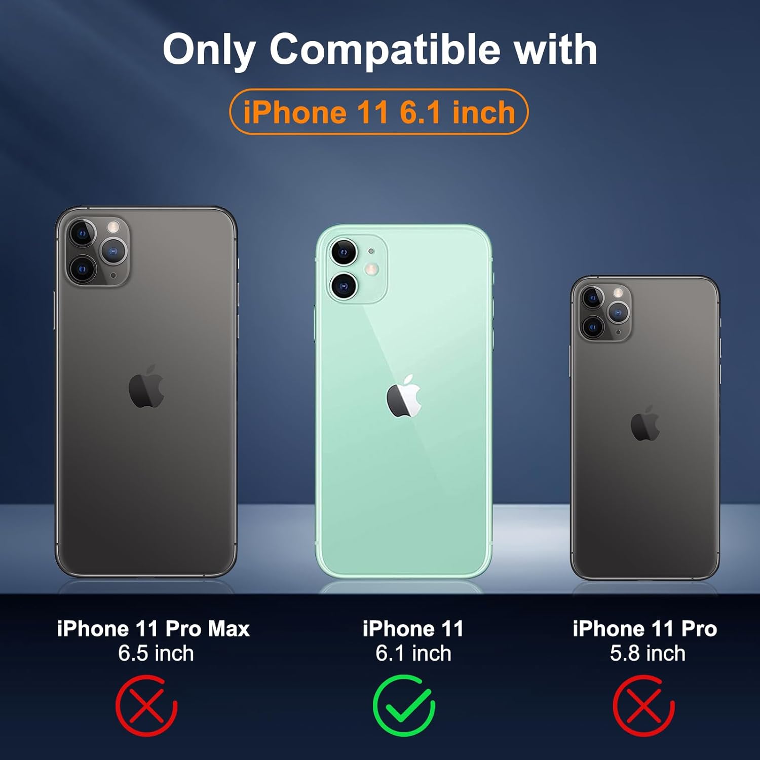SUPFINE Funda magnética para iPhone 11 compatible con MagSafe protección contra caídas de grado militar de 10 pies 2X protector de pantalla de