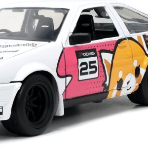 Jada Toys Aggretsuko 1986 Toyota Trueno AE86 124 Jada Toys Aggretsuko 1986 Toyota Trueno AE86 124