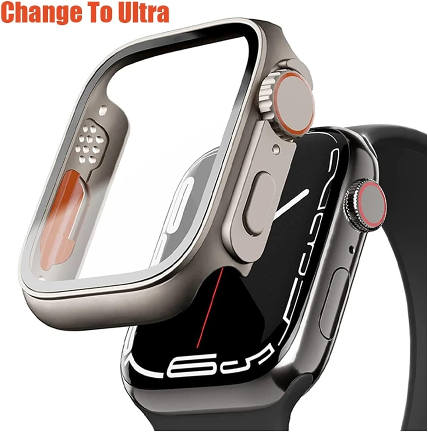 Funda de cristal para Apple Watch de 1.73, 1.77, 1.61, 1.57, 1.57, 1.65 y 1.49 pulgadas, protector de pantalla para iWatch Series 8, 7, SE, 6, 5, 3