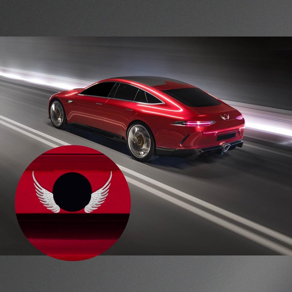 1 par de calcomanías de aleación de metal para automóvil, calcomanías de metal 3D, emblema de automóvil de alas de águila de halcón, calcomanías de