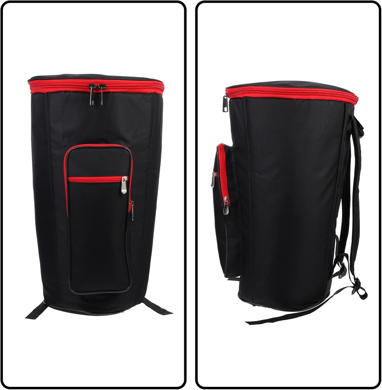 Djembe – Bolsa de batería de 12 pulgadas, mochila Djembe acolchada con correa para el hombro, bolsillos para accesorios, doble capa, funda de