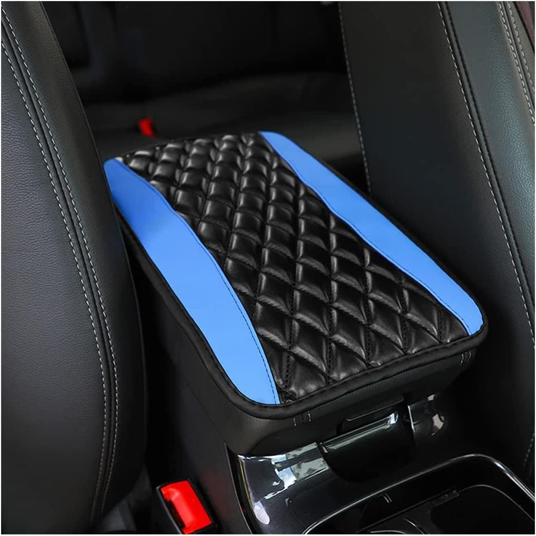 XINLIYA Cojín universal de cuero impermeable para consola central de automóvil, protector de caja de asiento para reposabrazos, cómodos accesorios