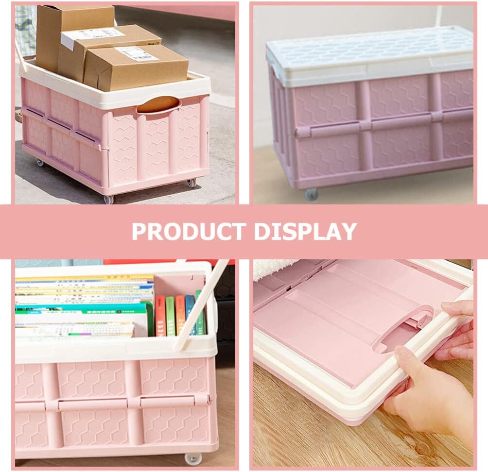 Alipis Carrito de comestibles plegable con ruedas, carrito plegable utilitario, carrito de compras para viajes, compras, almacenamiento en