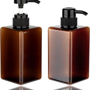 Dulinkas – Dispensador de botellas de plástico recargable de 15.2 fl oz15.2 onzas, dispensador de loción vacía, contenedor de líquido para aceite Dulinkas – Dispensador de botellas de plástico recargable de 15.2 fl oz15.2 onzas, dispensador de loción vacía, contenedor de líquido para aceite