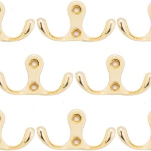 Ulifestar Perchero de metal de doble punta, gancho de pared para colgar ropa, pantalones, bolso, bata, cinturón, corbata, llave, taza, corona, Ulifestar Perchero de metal de doble punta, gancho de pared para colgar ropa, pantalones, bolso, bata, cinturón, corbata, llave, taza, corona,