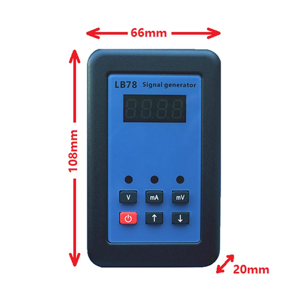 LB78 Generador de señal de pantalla LCD, 4-20mA0-10VmV Resistencia Medidor de voltaje de corriente Voltímetro Fuente de voltímetro Calibrador de