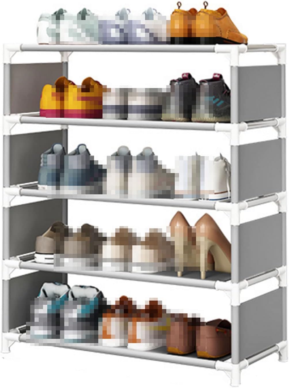 Zapatero – Zapatero de 5 niveles para entrada, pequeño almacenamiento de zapatos, impermeable, vertical, organizador de zapatos, soporte para