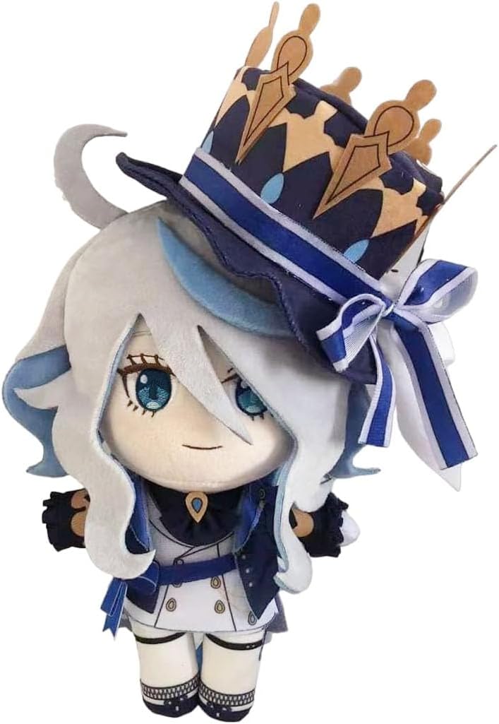 CALEMBOU Figura de peluche de anime, muñeca de peluche suave de 8 pulgadas, Lyney Freminet Furina Wriothesley Neuvillette para fanáticos de Genshin