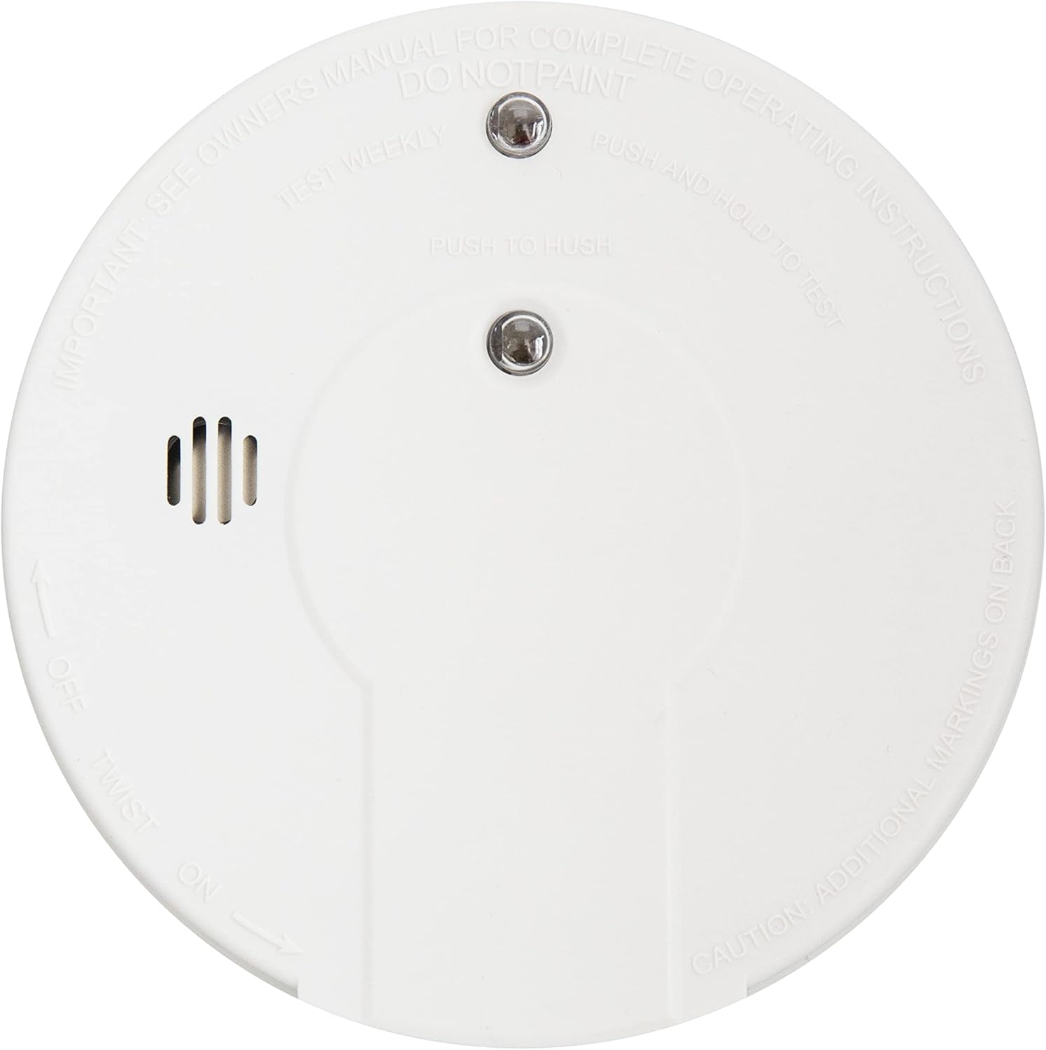 Kidde Detector de monóxido de carbono, alarma de CO alimentada por batería con LED, botón de reinicio de prueba y detector de humo premium, alarma