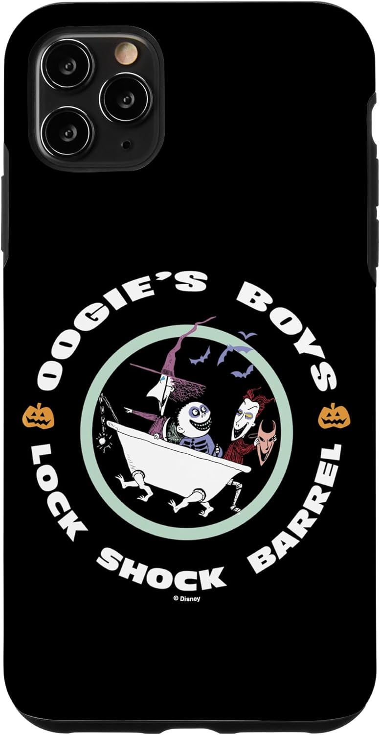 Funda con logotipo de barril de choque para iPhone 11 Pro Max Disney The Nightmare Before Christmas