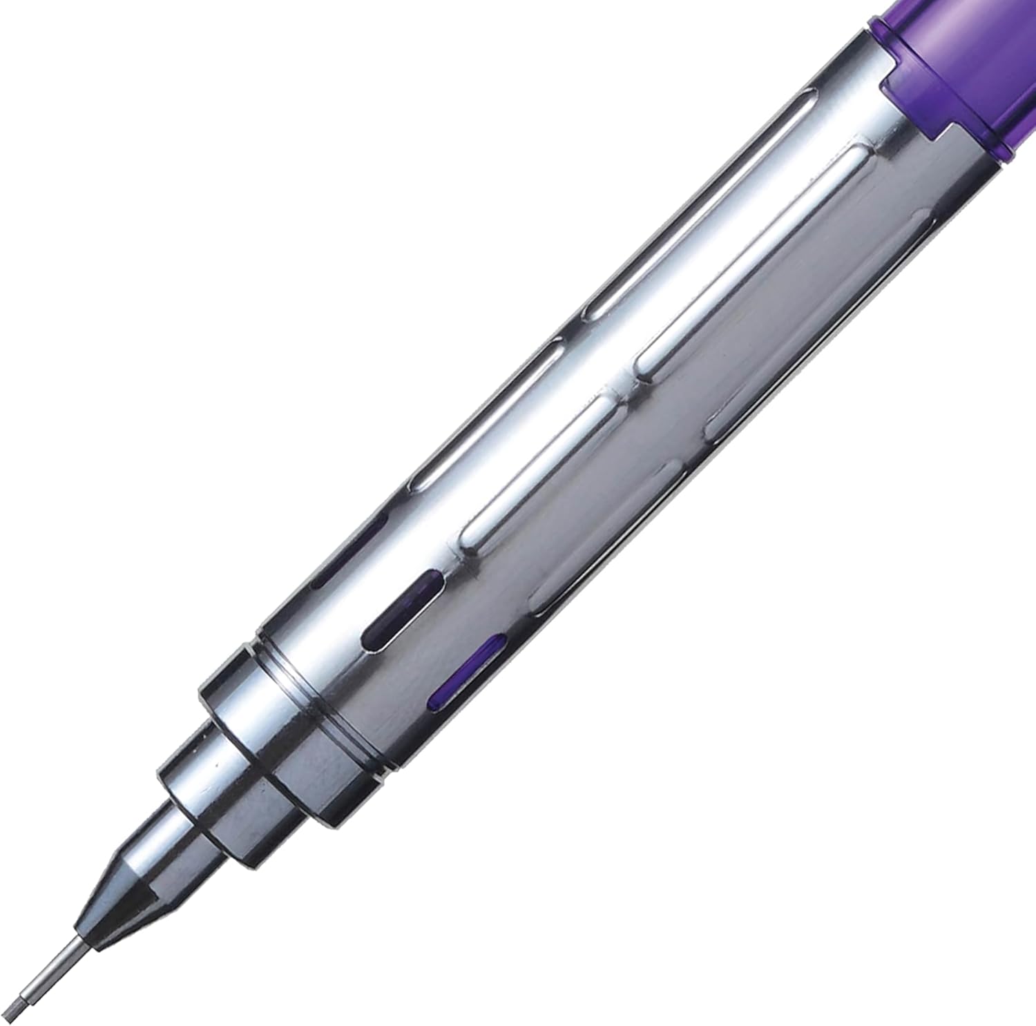 Pentel GraphGear 300 – Lápiz mecánico, caja de 12 lápices, violeta, 0.028 in