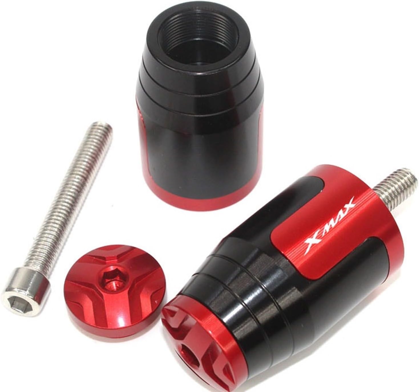 for YAMAHA Xmax X-MAX 125 250 300 400 XMAX125 XMAX250 XMAX300 78″ 22mm Motorcycle Handlebar Grips End Handle Bar Cap End Plug