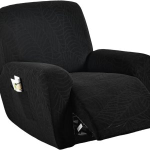 HAOYONG Fundas reclinables elásticas de jacquard Lazyboy, funda reclinable de 4 piezas para sillón reclinable de 1 asiento, fundas para sofá HAOYONG Fundas reclinables elásticas de jacquard Lazyboy, funda reclinable de 4 piezas para sillón reclinable de 1 asiento, fundas para sofá