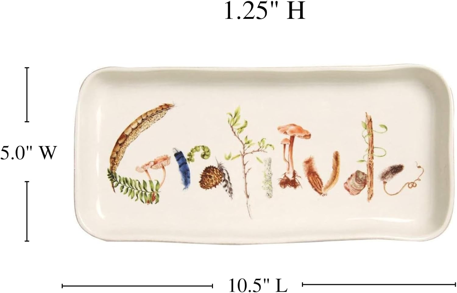 Juliska Forest Walk – Bandeja de regalo de gratitud de 10.5″