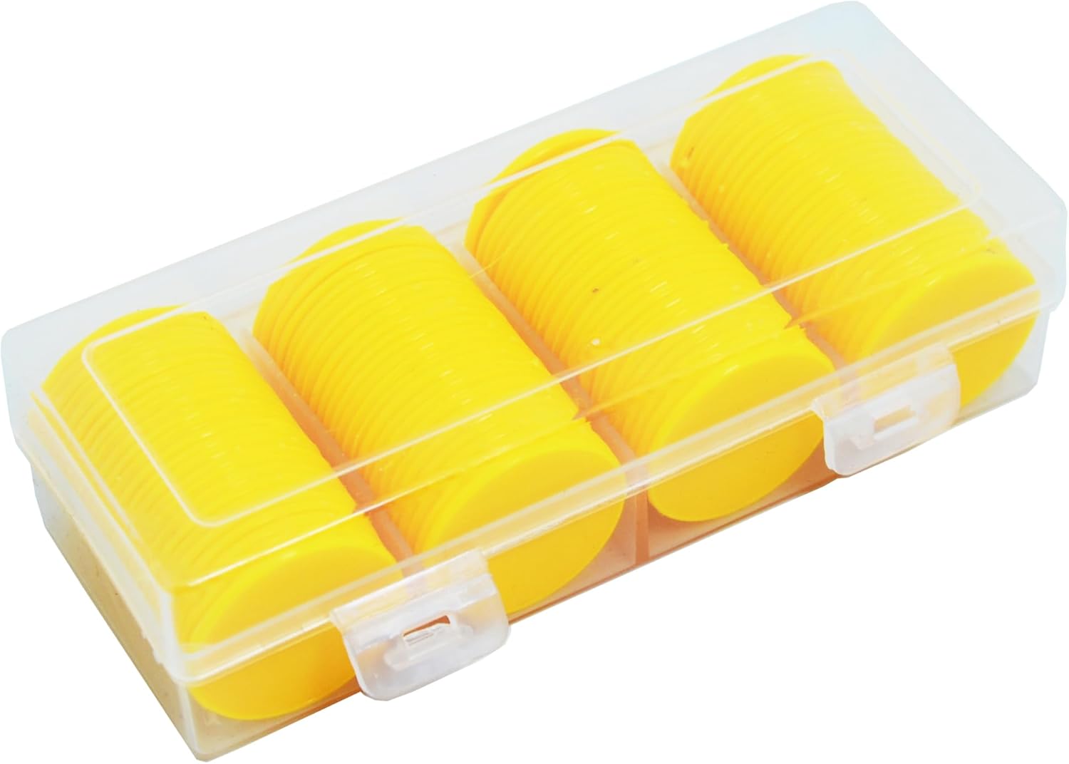 Smartdealspro 100pcs 32mm1.26 Inch Opaque Plastic Learning Counters Disks Mini Poker Chips Game Tokens with Storage Box