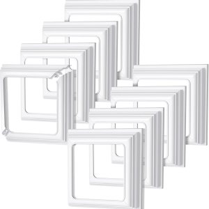 Thyle Falda de vinilo para postes de 4 x 4 pulgadas, cubierta de columna para porche, cubierta, base de poste de vinilo para poste de vinilo blanco Thyle Falda de vinilo para postes de 4 x 4 pulgadas, cubierta de columna para porche, cubierta, base de poste de vinilo para poste de vinilo blanco