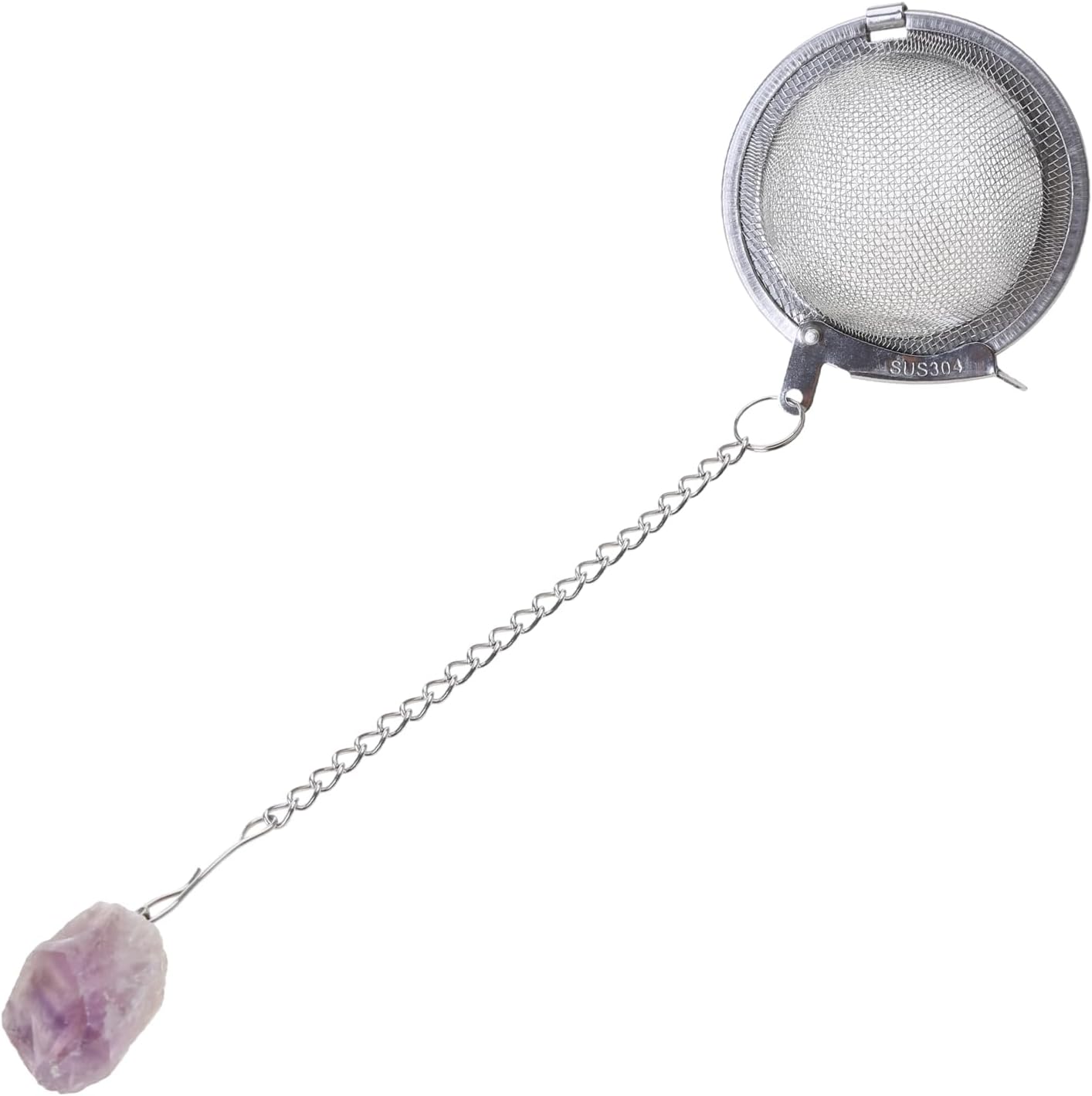 Infusor de té Colador de té de acero inoxidable Malla fina Hoja suelta Té Steepers para té suelto Colgante de cristal Filtro de té Filtro de té para