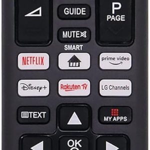 Control remoto universal para todos los LG TV, compatible con LG LED HDTV HDR Smart TV con Prime Video, Disney, Netflix, botón de canales LG Control remoto universal para todos los LG TV, compatible con LG LED HDTV HDR Smart TV con Prime Video, Disney, Netflix, botón de canales LG